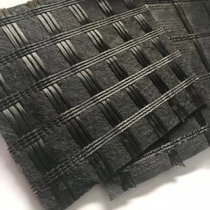 Polyester Geogrid Geotekstil bilan tikilgan